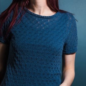 Cold water Creek Short Sleeve Sweater